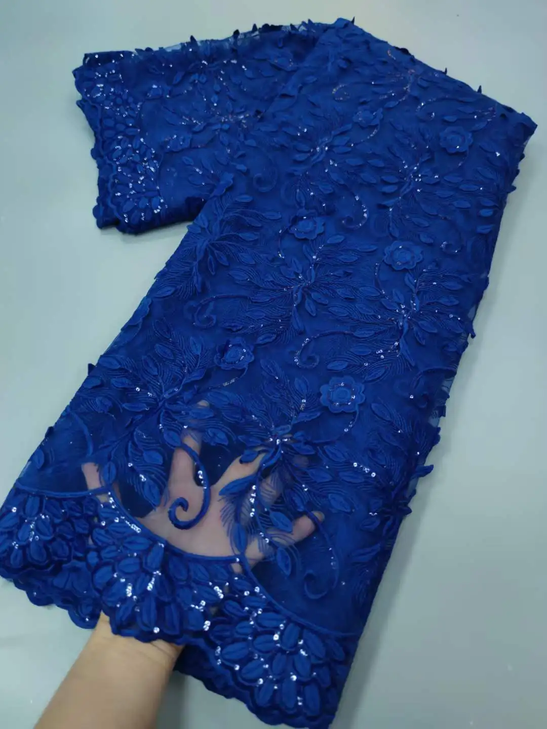 

Новейшая африканская французская Сетка кружевная ткань в Корейском стиле с 3d тюлевой сеткой для свадьбы