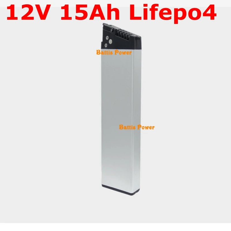 Портативный Аккумулятор LiFepo4 12 В 15 ач с BMS для электровелосипеда комплект езды на