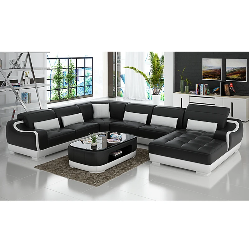 Диван для гостиной угловой диван динамик из натуральной коровьей кожи