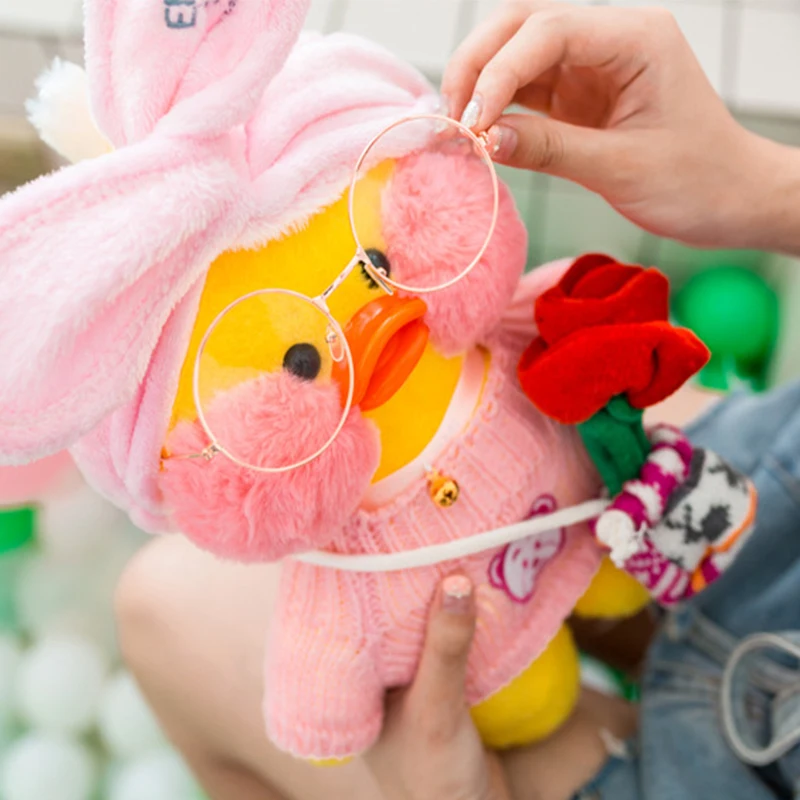 Милые плюшевые куклы-животные 30 см Желтая утка лалалафанана мягкие