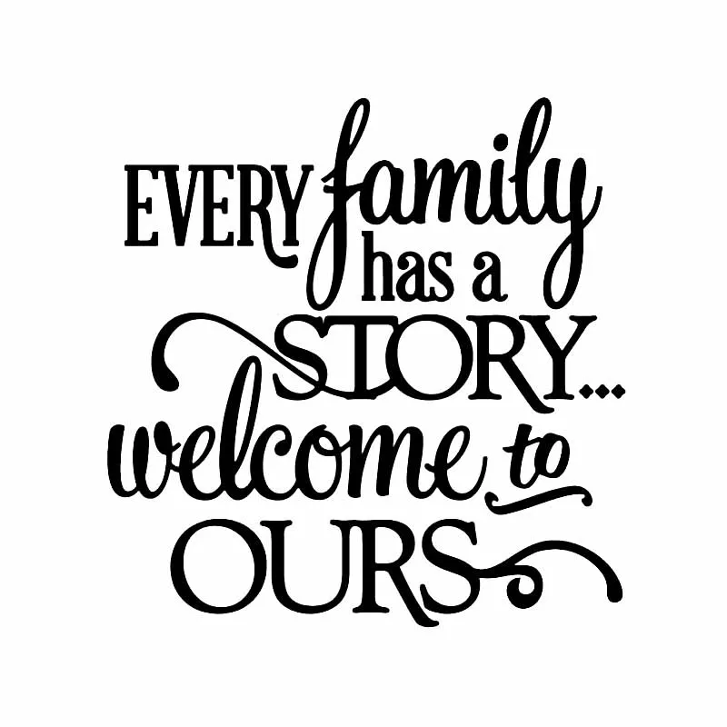 DAWASARU каждая семья имеет историю Добро пожаловать к нам виниловая Автомобильная