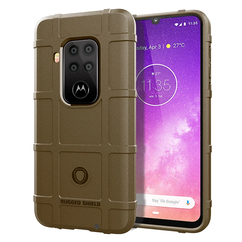 Бронированные противоударные чехлы для Motorola One Zoom Чехол Мягкий противоударный