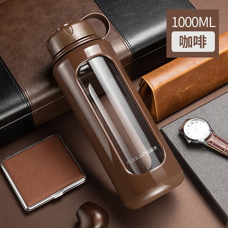 구매 마시는 물 유리 컵 휴대용 대용량 여행 차 주입기 유리 체육관 병 Vidrio Agua 하이킹 병 뜨거운 음료 HH50SP 저렴한 마시는 물 유리 컵 휴대용 대용량 여행 차 주입기 유리 체육관 병 Vidrio Agua 하이킹 병 뜨거운 음료 HH50SP