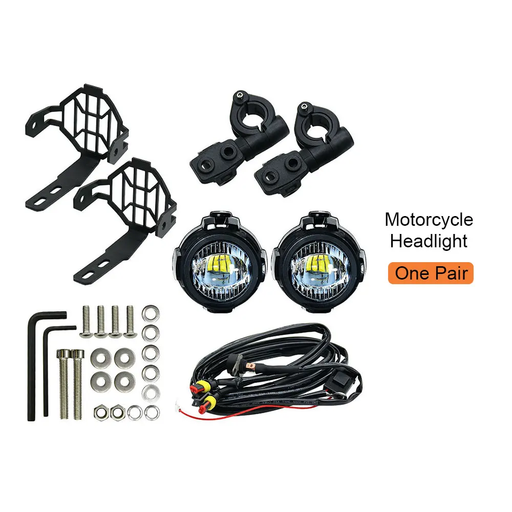 Motorcycle Headlight Светодиодный мотоцикл фара моторная фара поворотные световые сигналы дополнительная лобовая фара противотуманная фара дневного света мигалка DRL - Цвет: Motorcycle Headlight