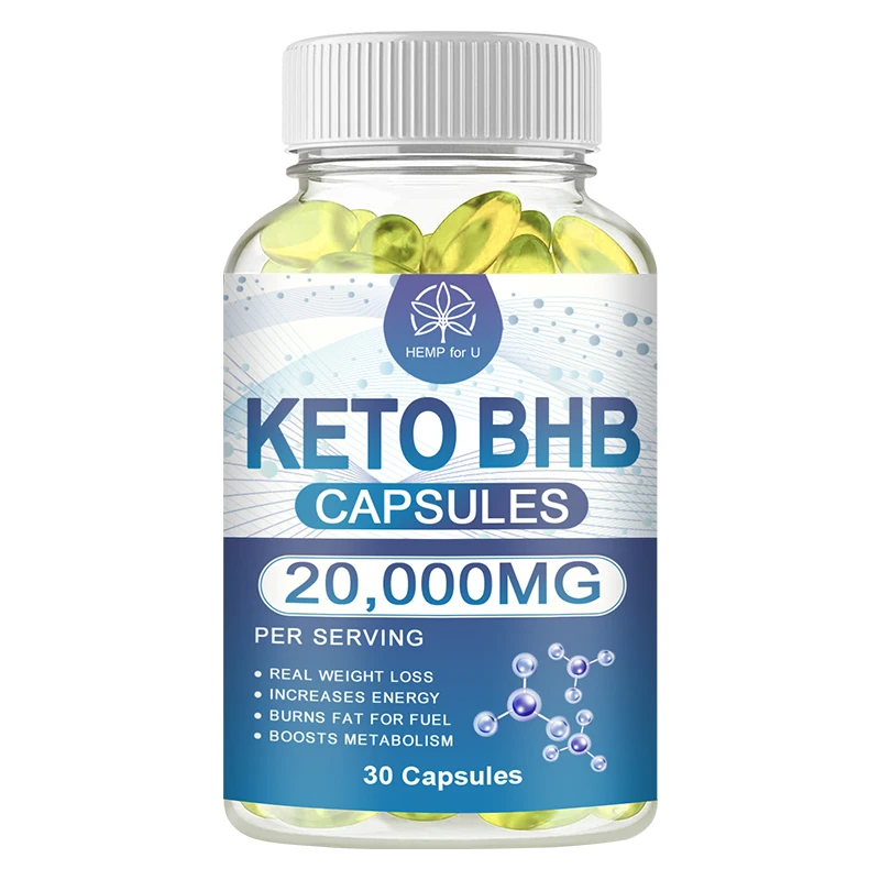 HFU 30pcs Keto Capsules Weight Loss Natural Slimming Product Detox Relieve Pain & Anxiety Improve Insomnia Keto Diet Supplement