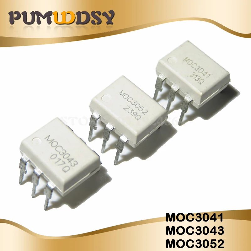 10 шт. MOC3020 MOC3021 MOC3022 MOC3023 MOC3041 MOC3043 MOC3052 MOC3061 MOC3062 MOC3063 DIP6 DIP и IC