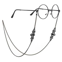 women retro black bat sunglass chains glasses neck strap chain eyeglasses necklace lanyards eyewear accessories