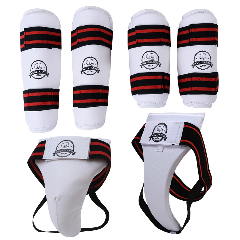 Arm/ Shin/защита промежности для тхэквондо карате кикбоксинг Free Combat MMA Sanda Muay Thai Training
