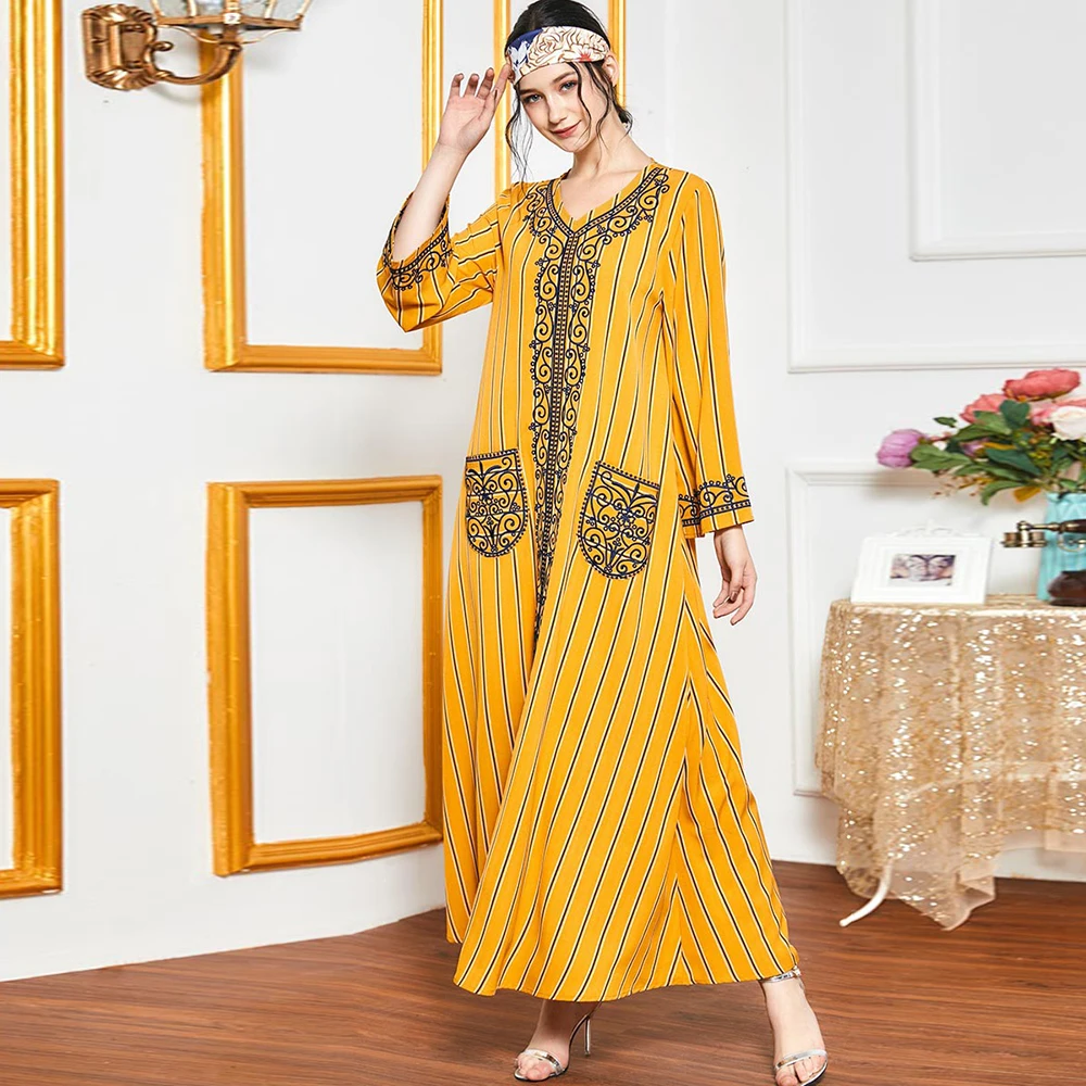 

Дубай абайя хиджаб мусульманское модное платье Caftan Американский ислам одежда абайя для женщин халат Musulman De Mode Femme кафтан Оман