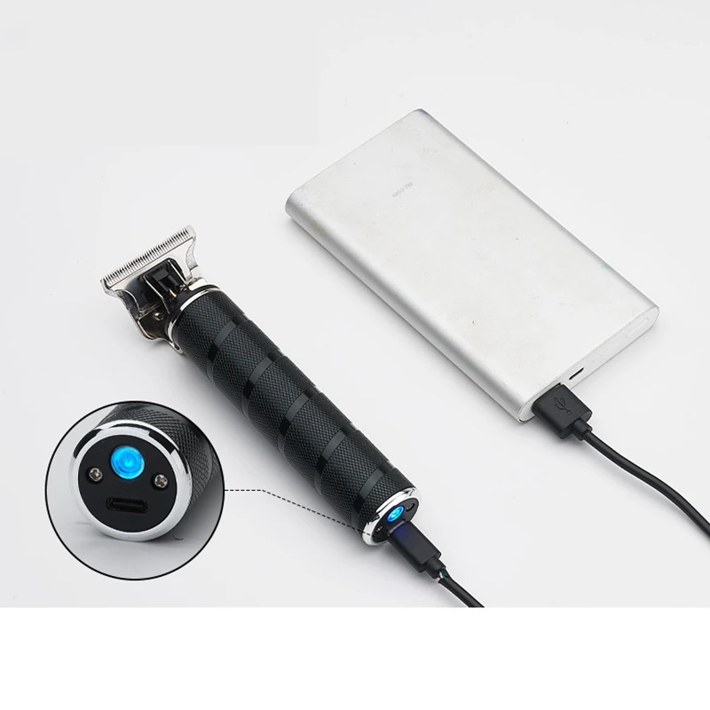 

Electric Pro Li Outliner Clippers Barber Grooming Rechargeable Cordless Cutting T-Blade Trimmer Hair Clippers (Black)