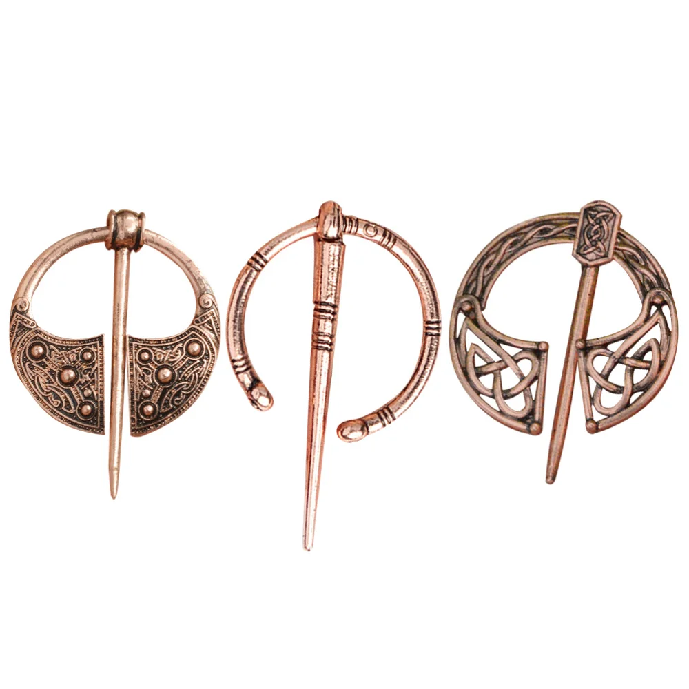 

3Pcs Decorative Brooches Fashionable Corsages Belt Buckles Clothing Accessories