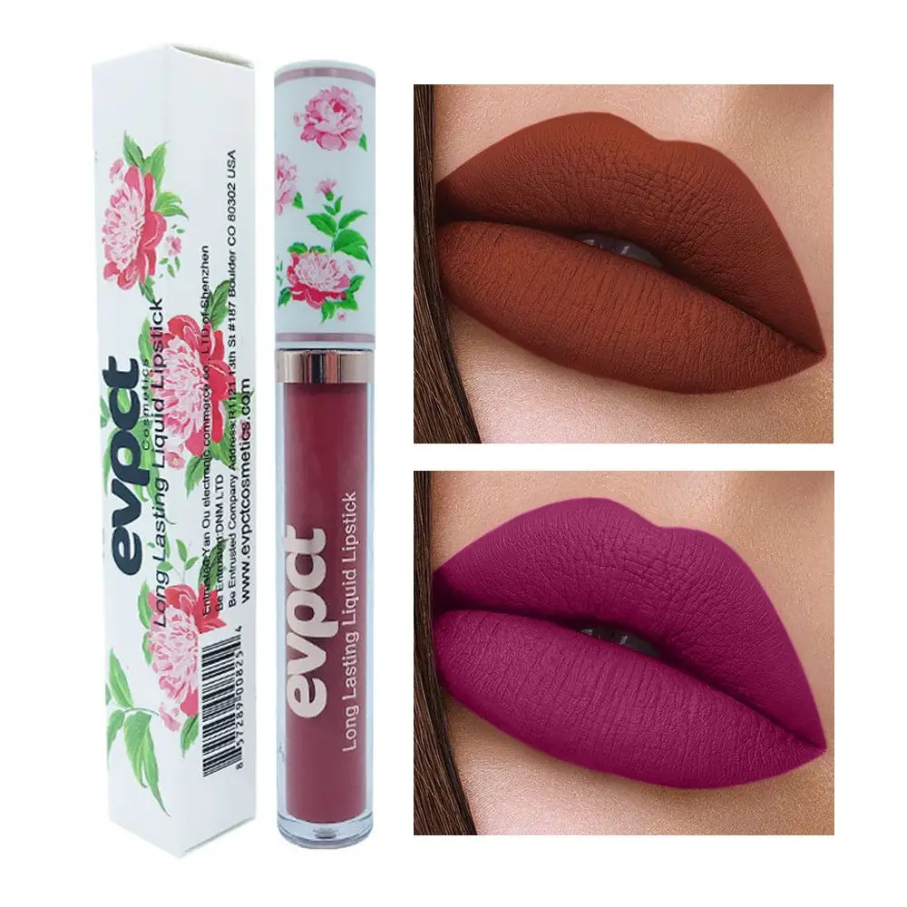 

7 Colors Matte Liquid Lipstick Makeup Long-Lasting Wear Non-Stick Cup Not Fade Waterproof Lip Gloss Women Fashion Makeup Tools