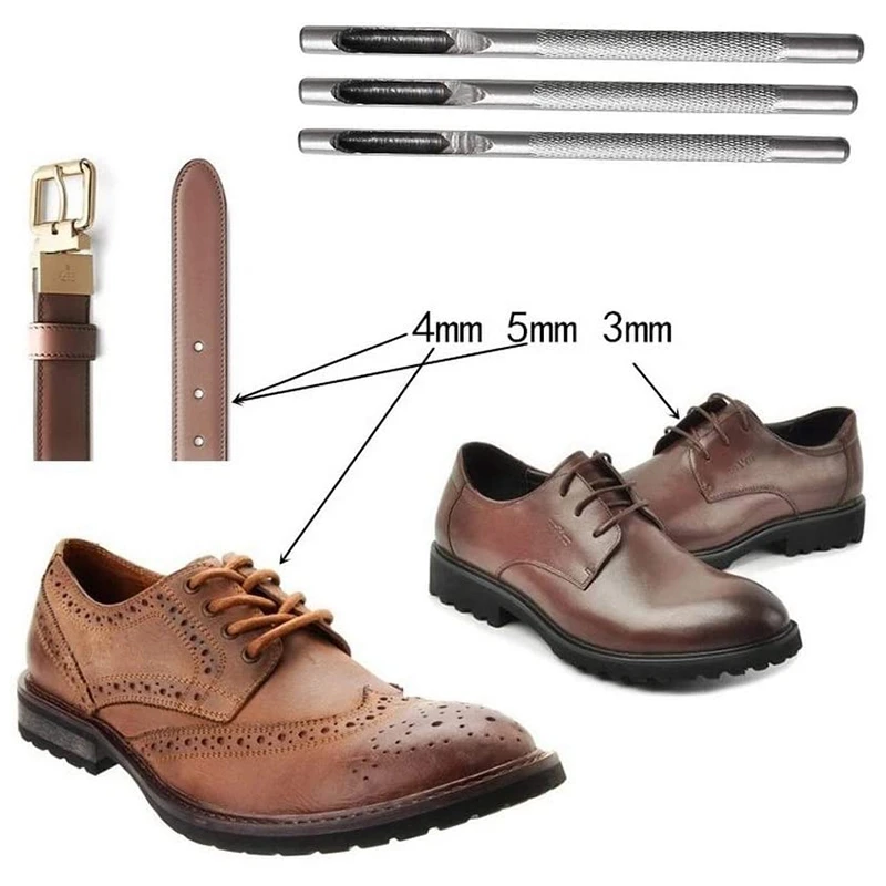 10Pcs Round Steel Hollow Punch Set 1-10 Mm Leather Craft Hole Tools For Watch Band Shoe Eyelet | Дом и сад