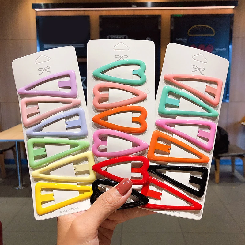 

Sweet Hair Ornament Female Stylish Lovely Colorful Beautiful Barrettes Personality Elgant Pretty Metal Hair Clips As Gifts