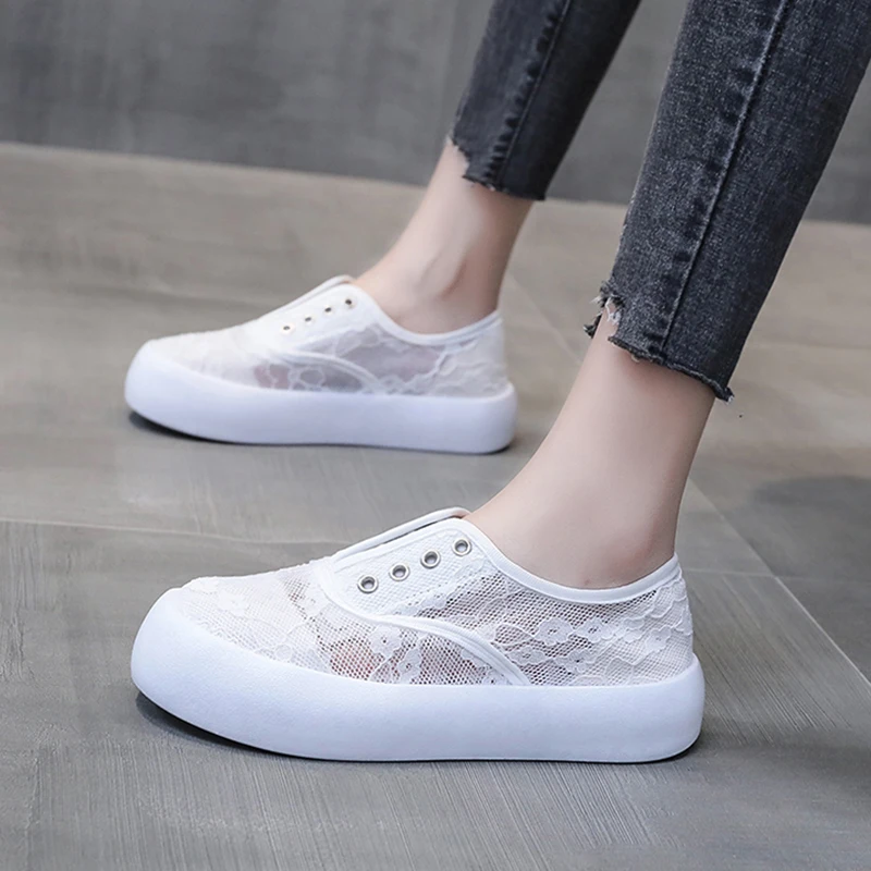 

Women's shoes fashion new breathable women's sports shoes thick soled outdoor board shoes mesh casual women's shoes