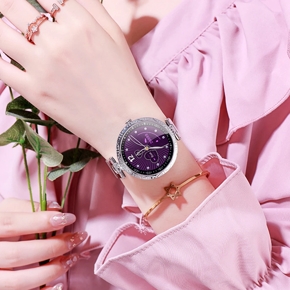 mjuniu womens smart watch ip68 waterproof wearable device heart rate monitor sports fitness tracker smartwatch for women ladies free global shipping