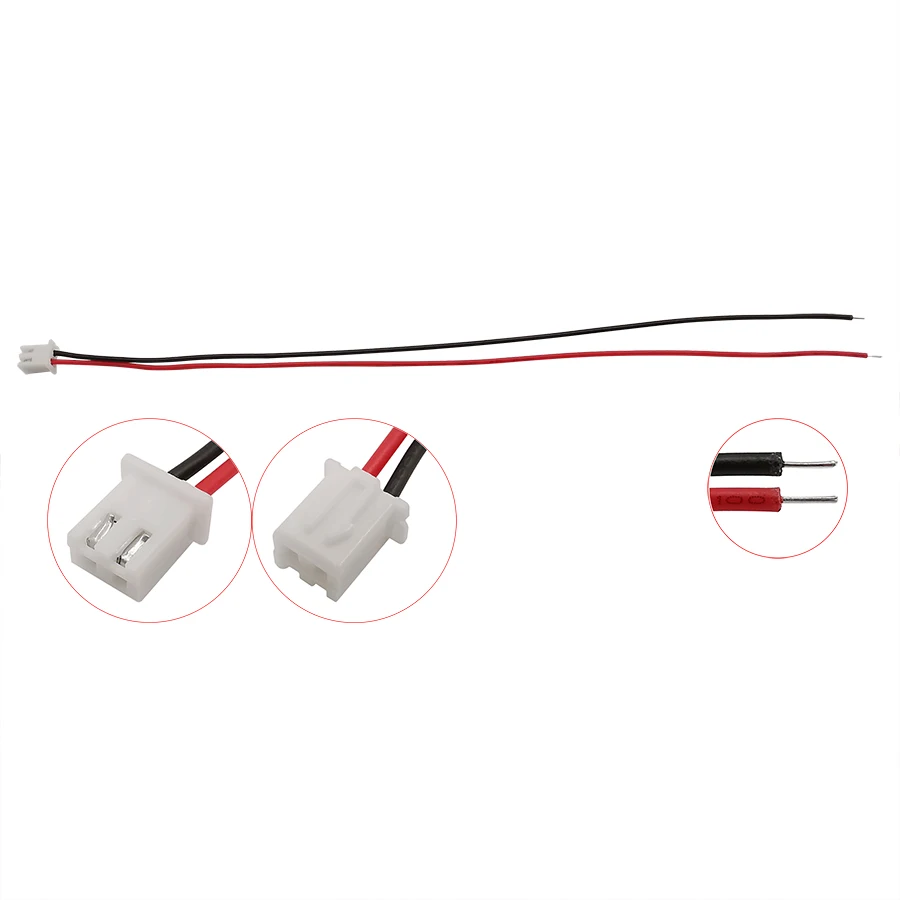 10/5/2Pairs 2P Pitch 2.54mm JST XH2.54 Male Female Plug Socket Wire 26AWG Length 200mm Plug Jack Wire Cable Connector images - 6