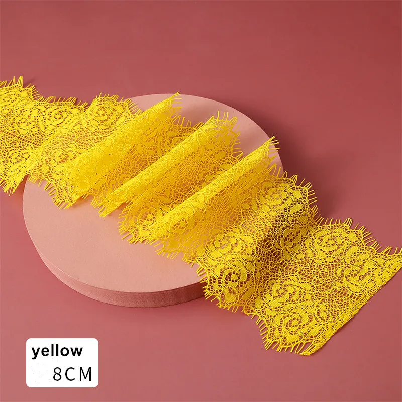 8 см широкие цветные ресницы кружевная ткань аксессуары материалы для одежды