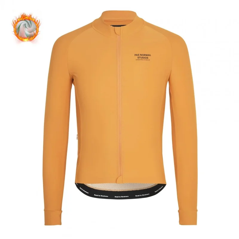 Winter Wool Long-sleeved Cycling Jacket Extremely Geothermal Vest Warm, Large Size, Slim, PNS Scotting Cycling Jersey Skying - Цвет: cycling jersey  5