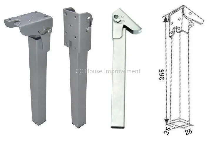

Invisible Furniture Hardware Support Accessories Replace DIY Metal Folding Durable Chairs Cabinet Table Leg Sofa Bed Feet