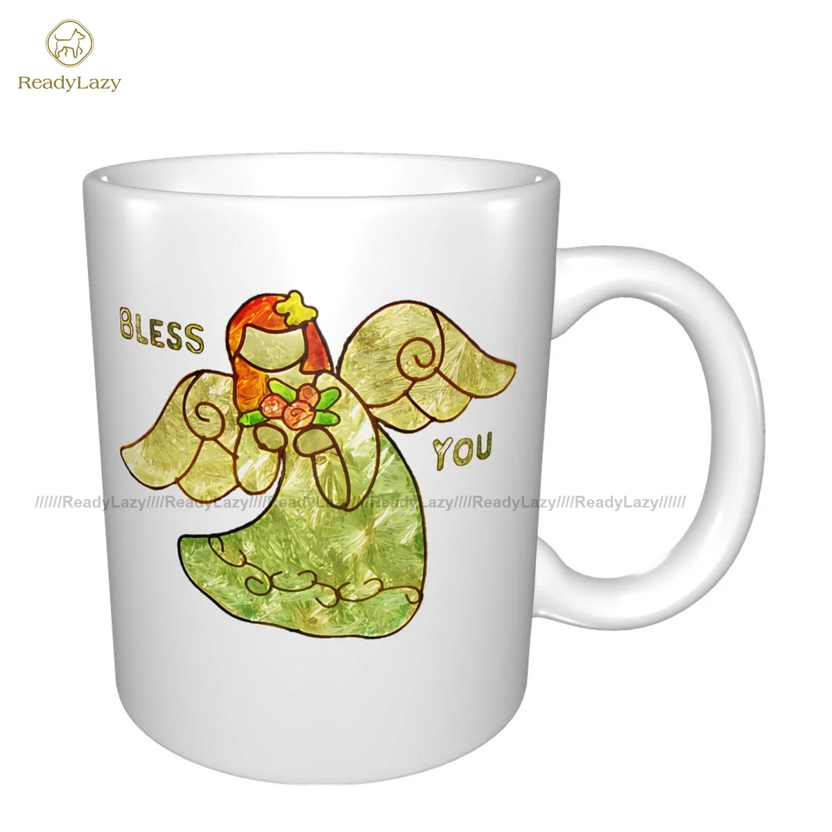 

Cherub Mug Fun Pottery Mug Hot Chocolate Cups