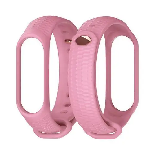 pink Мягкий Красочный геометрический узор для mi Band 4 аксессуары Pulseira mi band 4 спортивный силиконовый браслет ремешок для Xiao mi Smart Watch - Цвет: pink