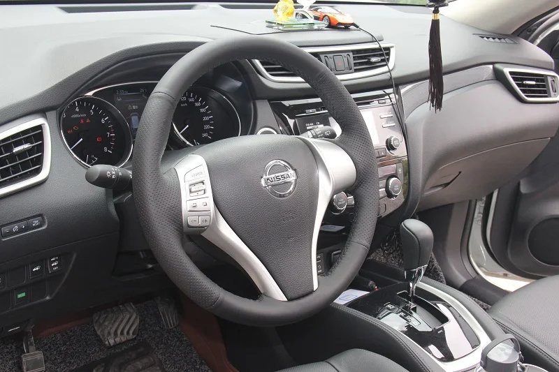 Ручная швейная оплетка на рулевое колесо чехол для Nissan Teana Altima 2013 2016 volante кожаный