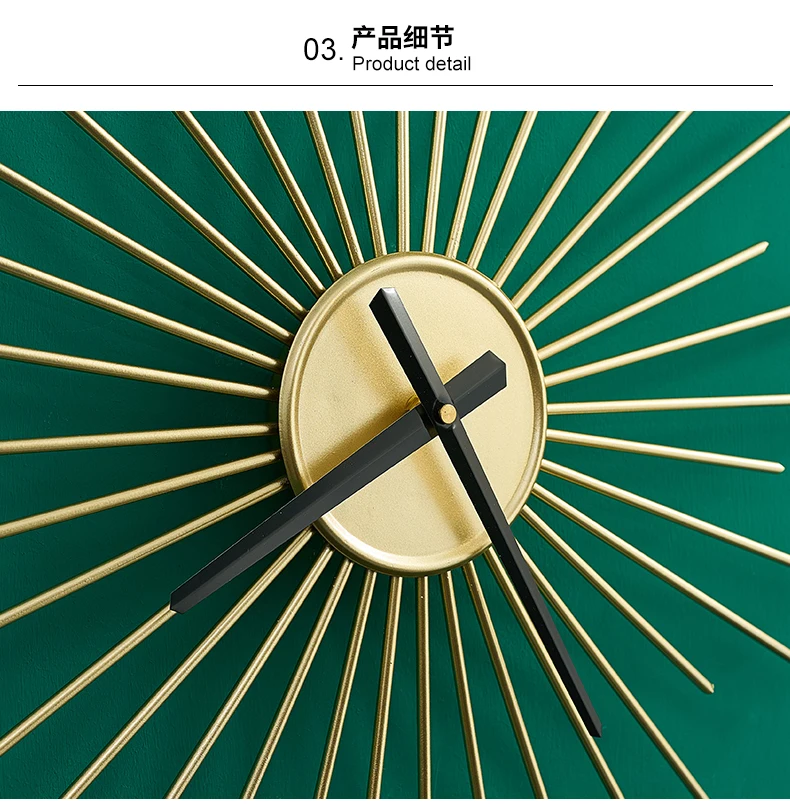 Креативные роскошные золотые часы настенные современные минималистичные для