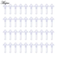 miqiao 5pcs 100pcs european and american fashion body piercing jewelry transparent acrylic nose stud earrings