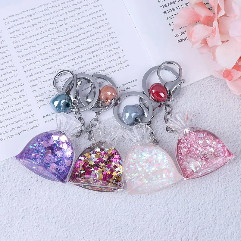 1 шт. новая сумка блеск движущаяся жидкость Подвеска для автомобиля Блестящий