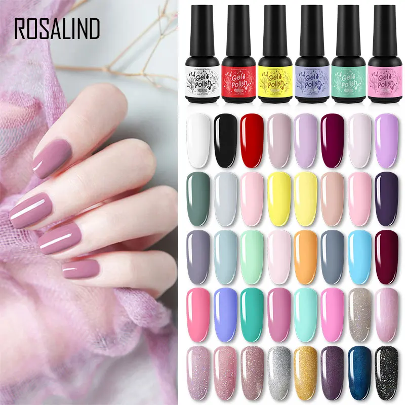 

ROSALIND 8ml Gel Nail Polish Manicure Painting Gel Varnish Nail Art Design Nails Bright Color Gel Polish Vernis Semi Permanent
