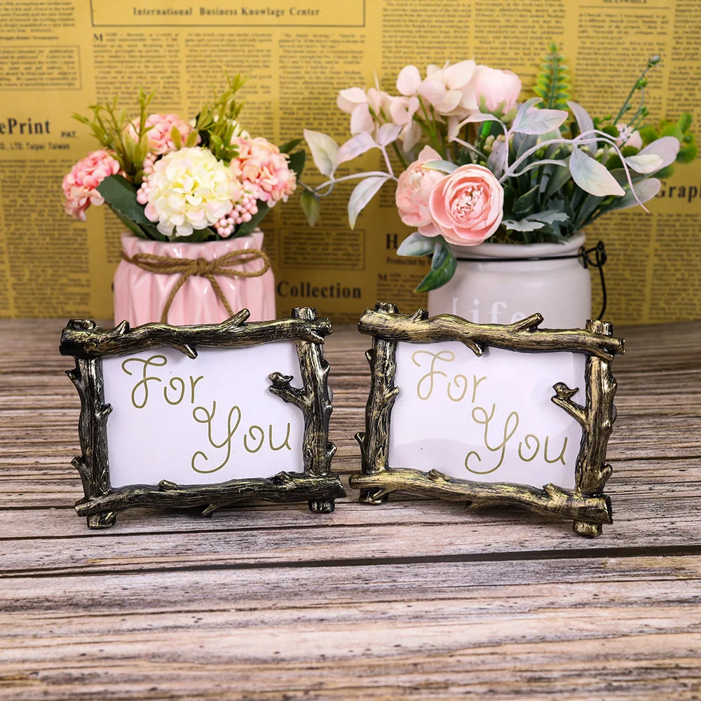 Ретро фоторамка в виде ветвей подарок для свадебной вечеринки домашнее