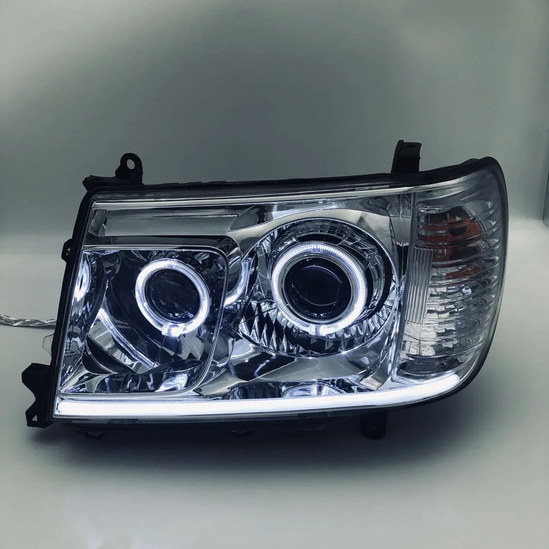 

LED headlight for Toyota Land Cruiser 4700 LC100 UZJ4500 Angel Eye Daytime Running Llight With Turn Signal