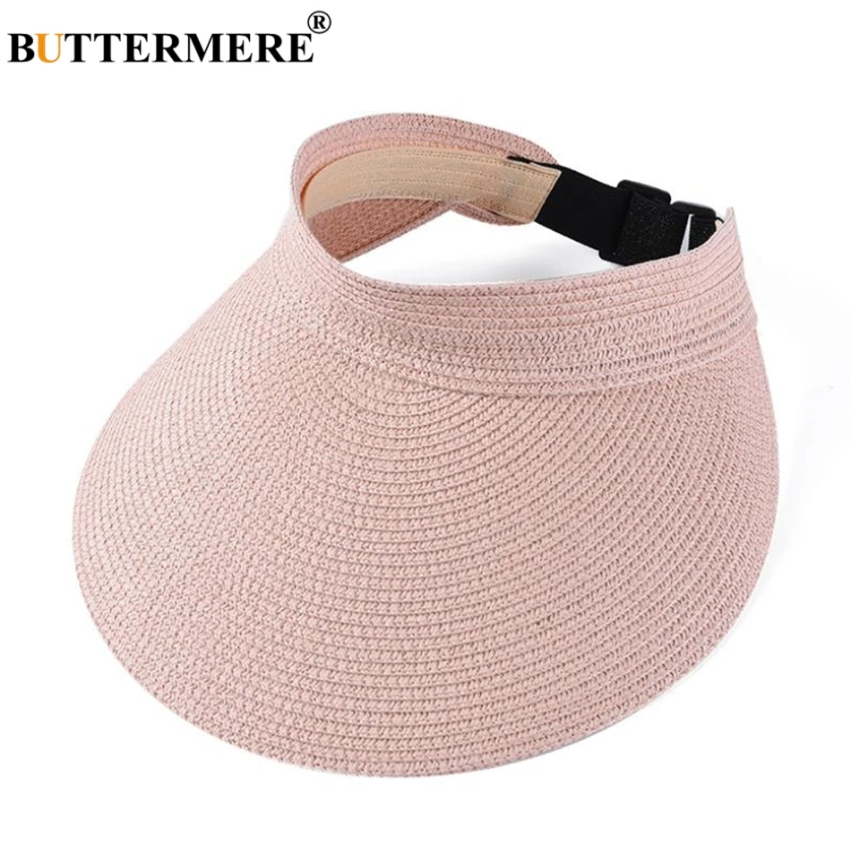 Женская соломенная шляпа козырек для бега с УФ защитой|Женские пляжные шляпы| |