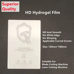 50pcs superior quality hd hydrogel film for mobile phone screen protector scratch proof self recovery blade cutting machine tpu free global shipping