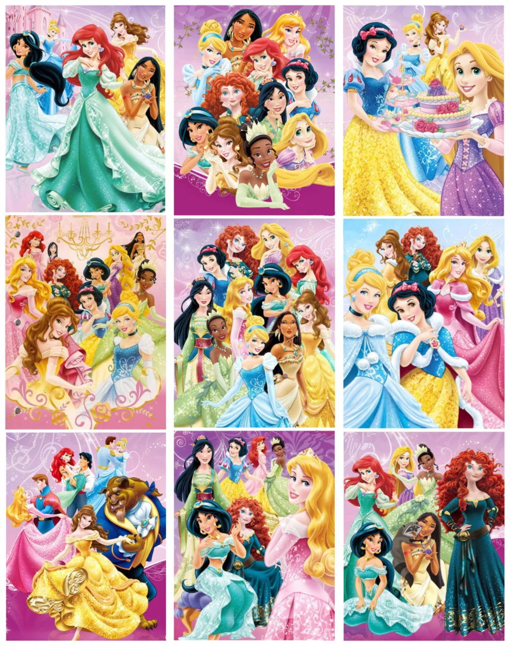 

Square Diamond Painting Cross Stitch Disney Snow Cartoon Princess Crystal Needlework Full Diamond Embroidery Flower Home Decor