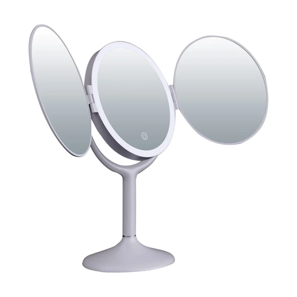 

1 шт. практичное зеркало для макияжа с увеличением, креативное косметическое зеркало без батареи