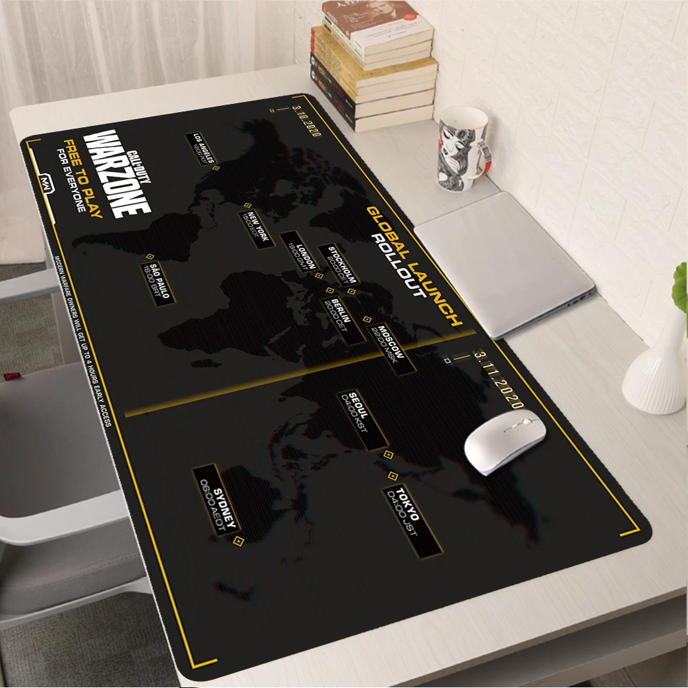 

Call Of Duty Warzone Mouse Pad Gamer Gaming Pc Table Large Keyboard Mousepad Anime Computer Desk Mat Cute Gamers Accessories Rug