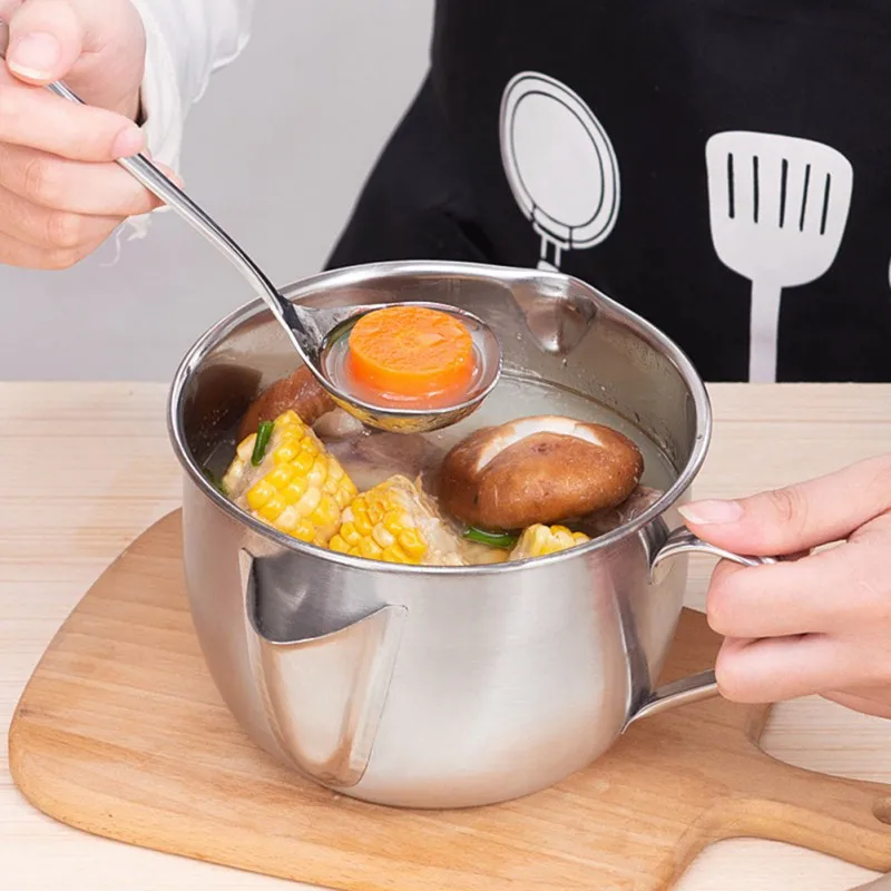 1 шт. масло для соуса из нержавеющей стали разделитель супа масленка фильтр