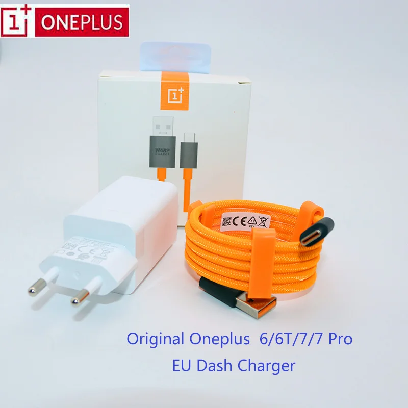 Оригинальный OnePlus 6t Dash зарядное устройство и 1 м usb type C mlaren деформационный кабель