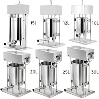 VEVOR 10L 12L 15L 20L 25L 30L Electric Sausage Filler Stuffer Food Processor Kitchen Appliances Stainless Steel Home Commercial