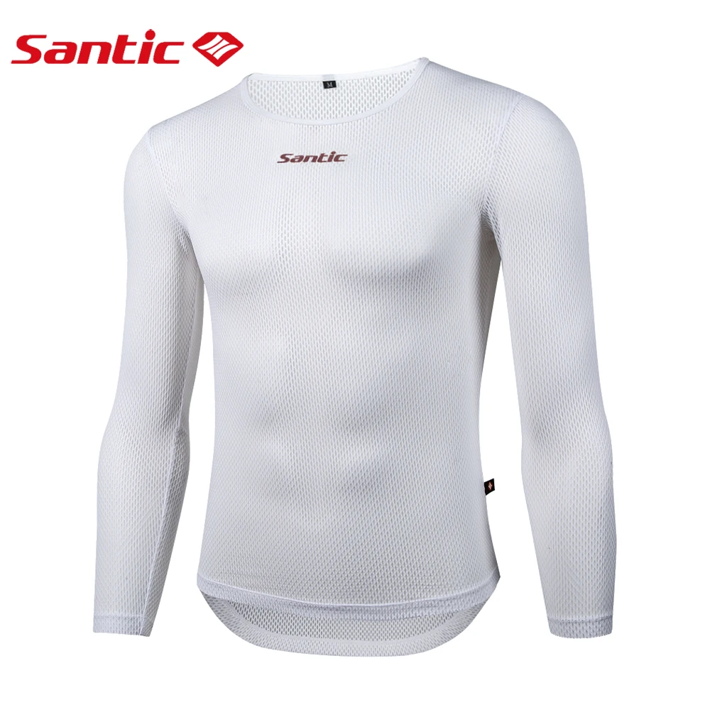

Santic Men’s Base Layer Long Sleeve Top Breathable Quick Dry Cycling Undershirt MTB Bike Vests Compression Bicycle Clothing