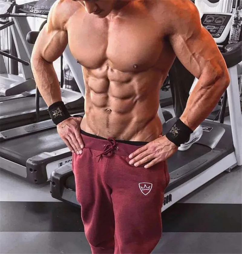 Новинка 2021 спортивные штаны для тренажерного зала мужские фитнеса тренировочные