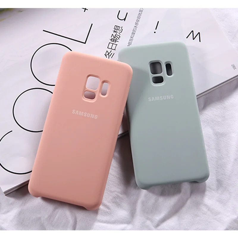 Чехол для телефона Samsung Galaxy S9 Plus + G965 SM-G965F G965FD G960 SM-G960F чехол из жидкого силикона