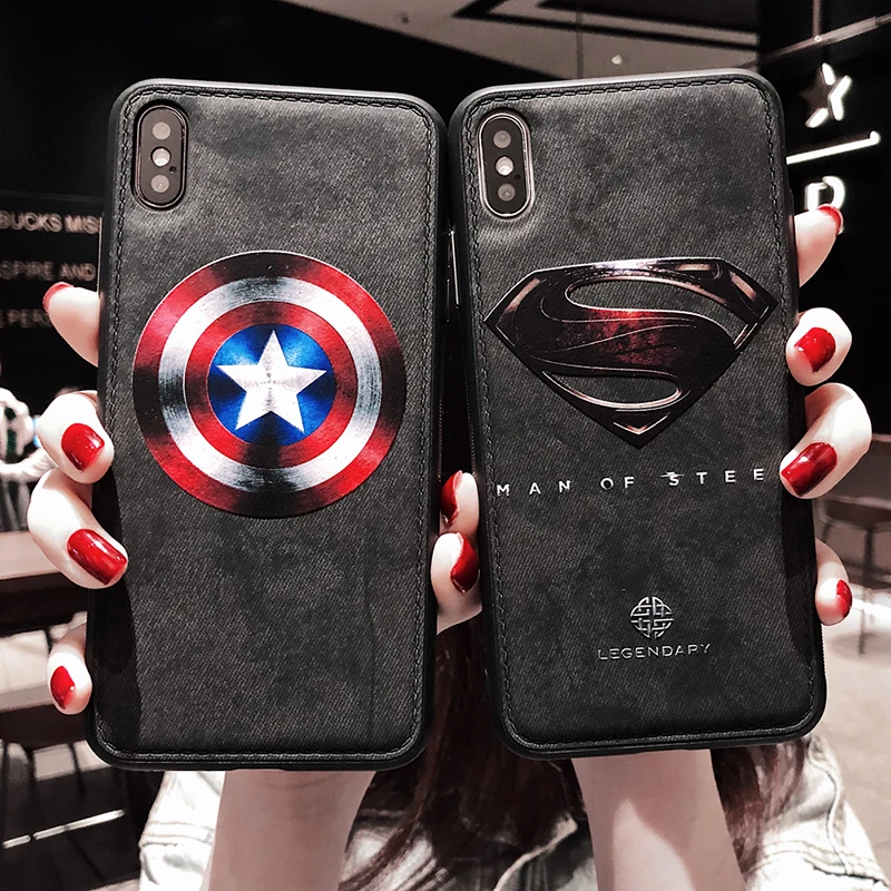 Рельефный тисненый мягкий чехол из ТПУ с суперменом для iphone 6 7 8 plus X XR XS MAX |