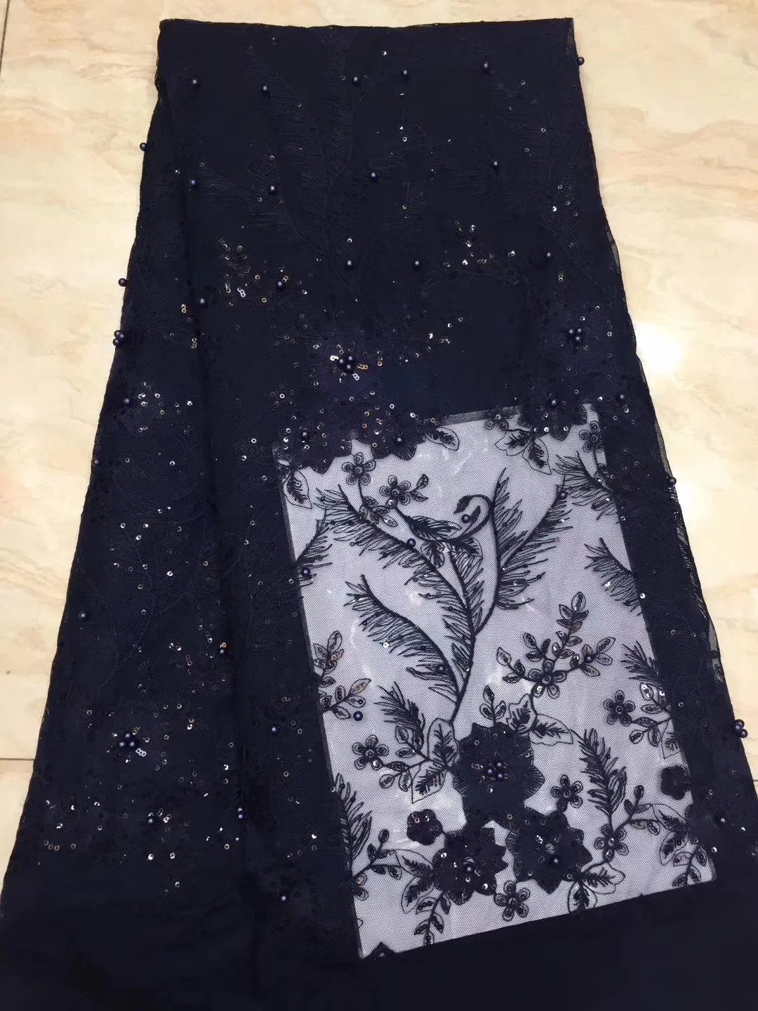 

Newest African Tulle Lace Fabrics With Stones Embroidery Water Soluble French Guipure Lace High Quality For Wedding Dress