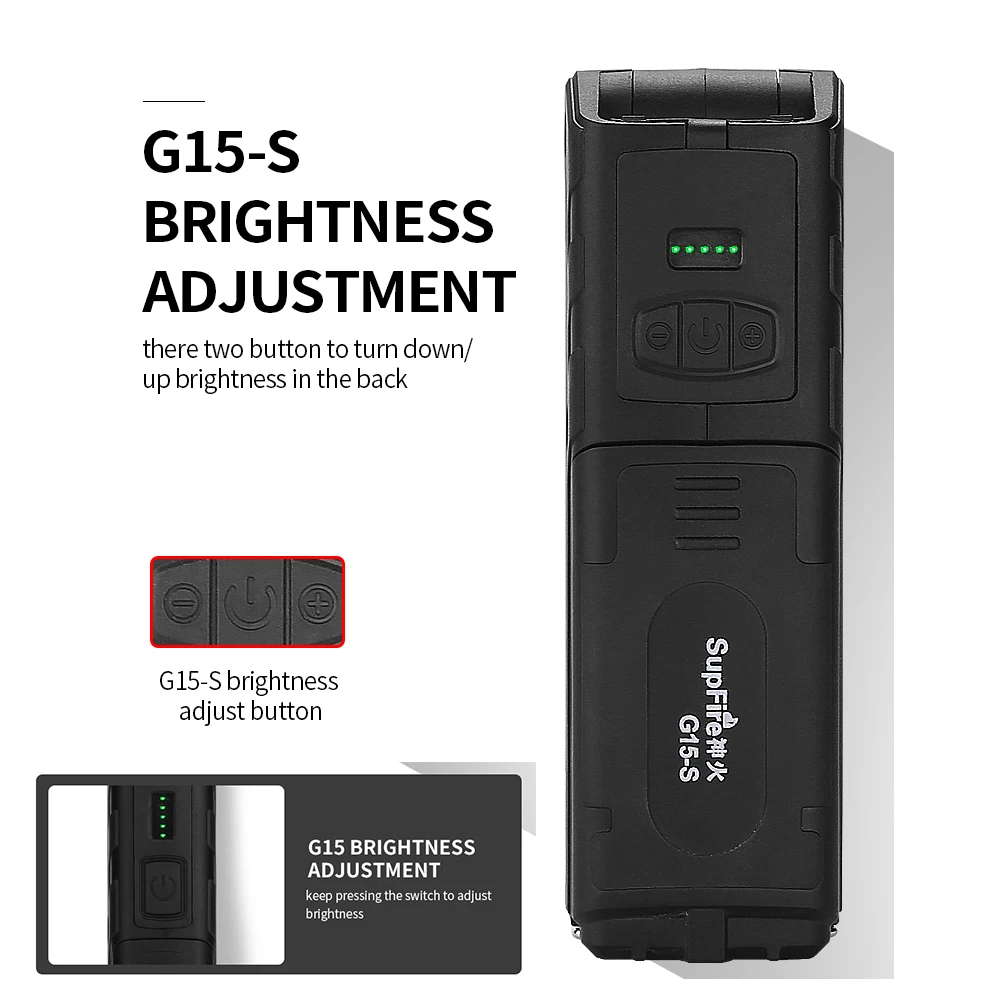 USB-перезаряжасветильник Рабочий фонарь Supfire G15/S с COB-матрицей портативный