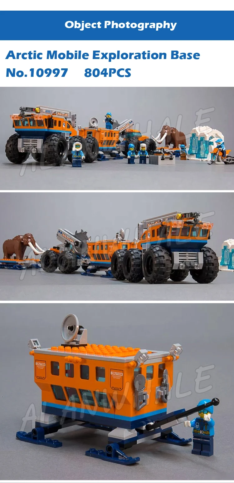 6types 2018 Arctic Theme Ice Mobile Exploration Base Plane Air Transport Model Building Blocks Toys Compatible With Bricks | Игрушки и