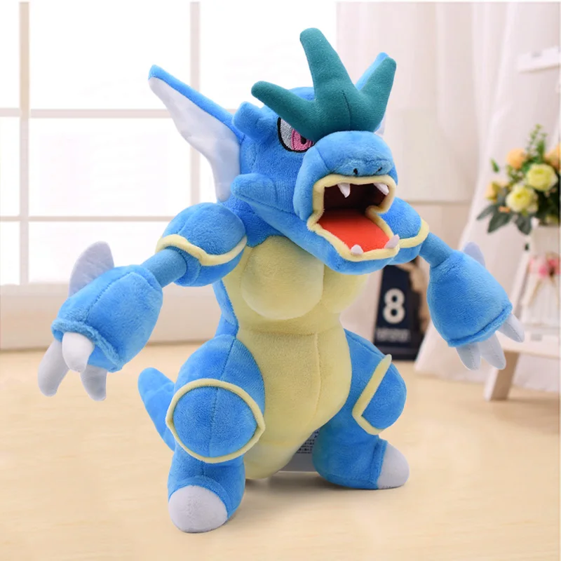Новинка 12 дюймов Супер Gyarados Мега плюшевые куклы игрушки аниме мультфильм мягкие чучела животных плюшевые для детей Рождество лучший подарок 31 см