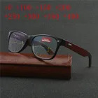 Многофокальные прогрессивные очки для чтения, мужские высококачественные квадратные бифокальные очки с деревянной текстурой для пресбиопии, дальнозоркости, гиперметропии NX